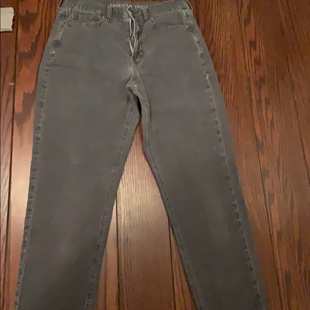 Dark gray corduroy